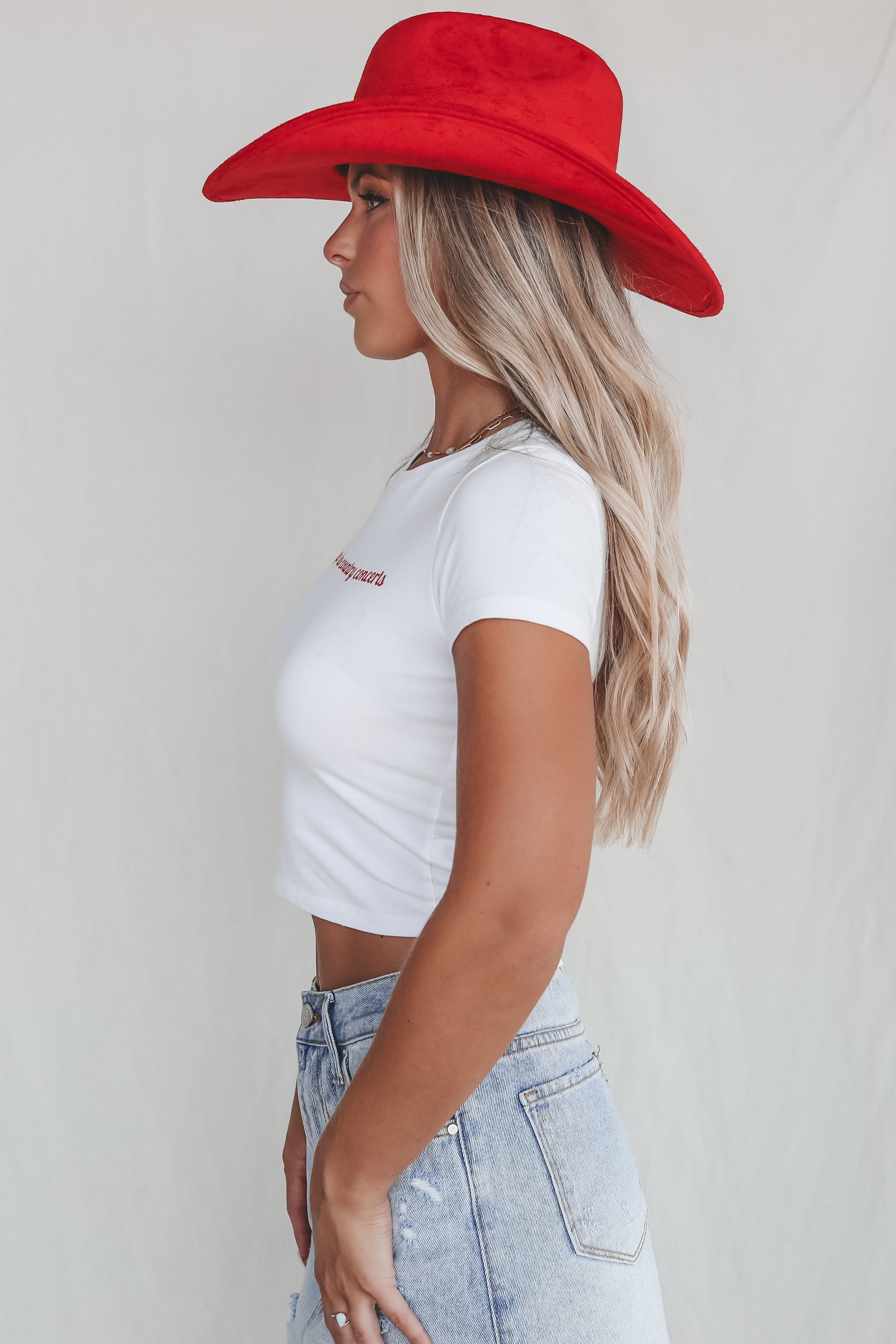 Hot Girls Go To Country Concerts Graphic Babydoll Tank