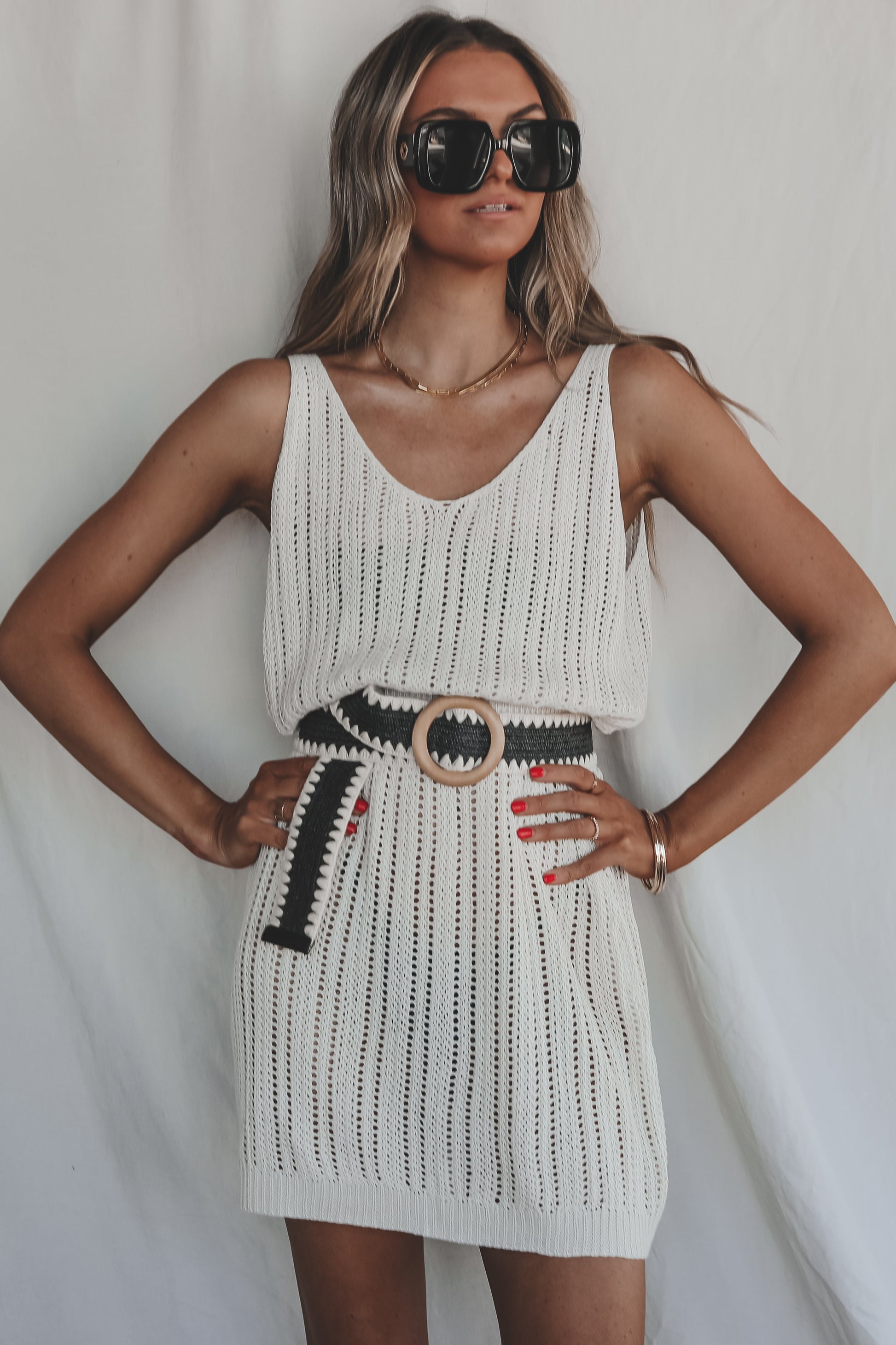 Keep Calm And Relax Cover Up Knit Dress