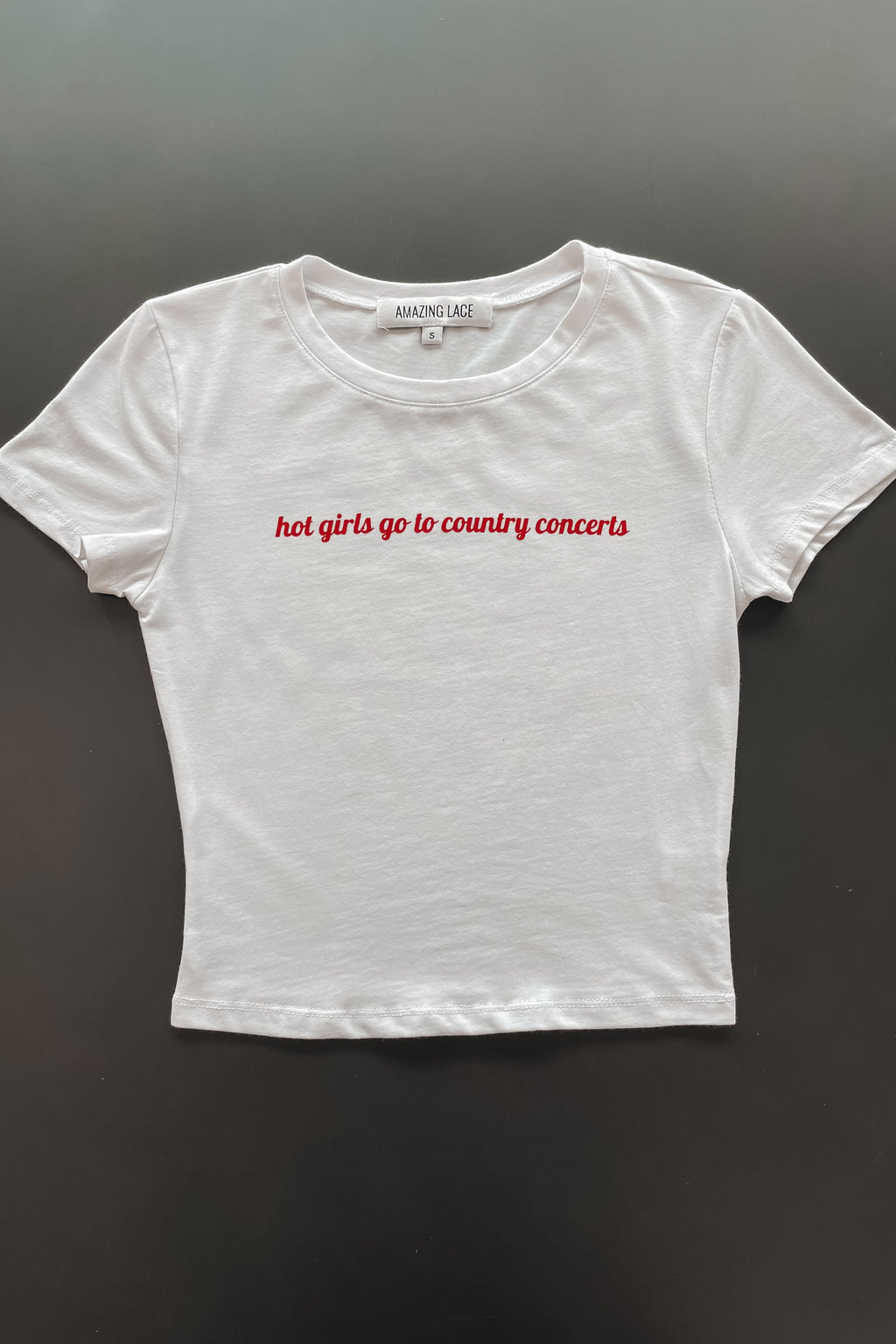 Hot Girls Go To Country Concerts Graphic Babydoll Tank