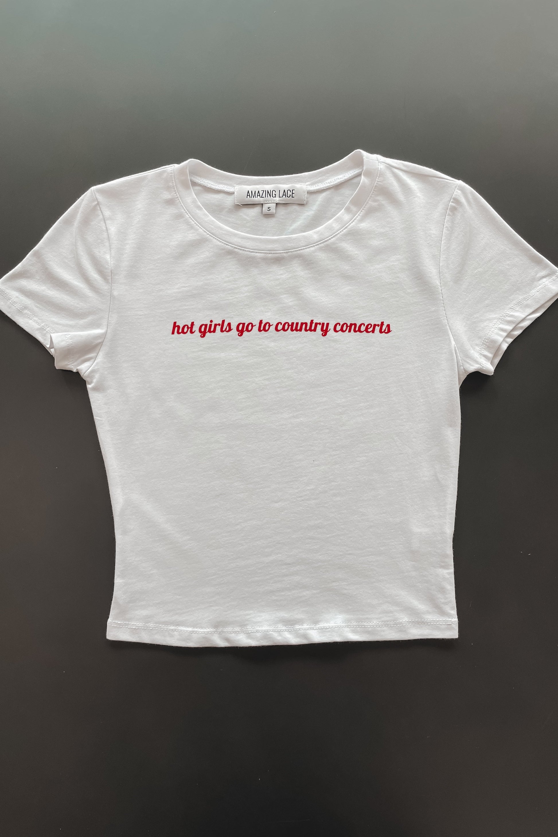 Hot Girls Go To Country Concerts Graphic Babydoll Tank