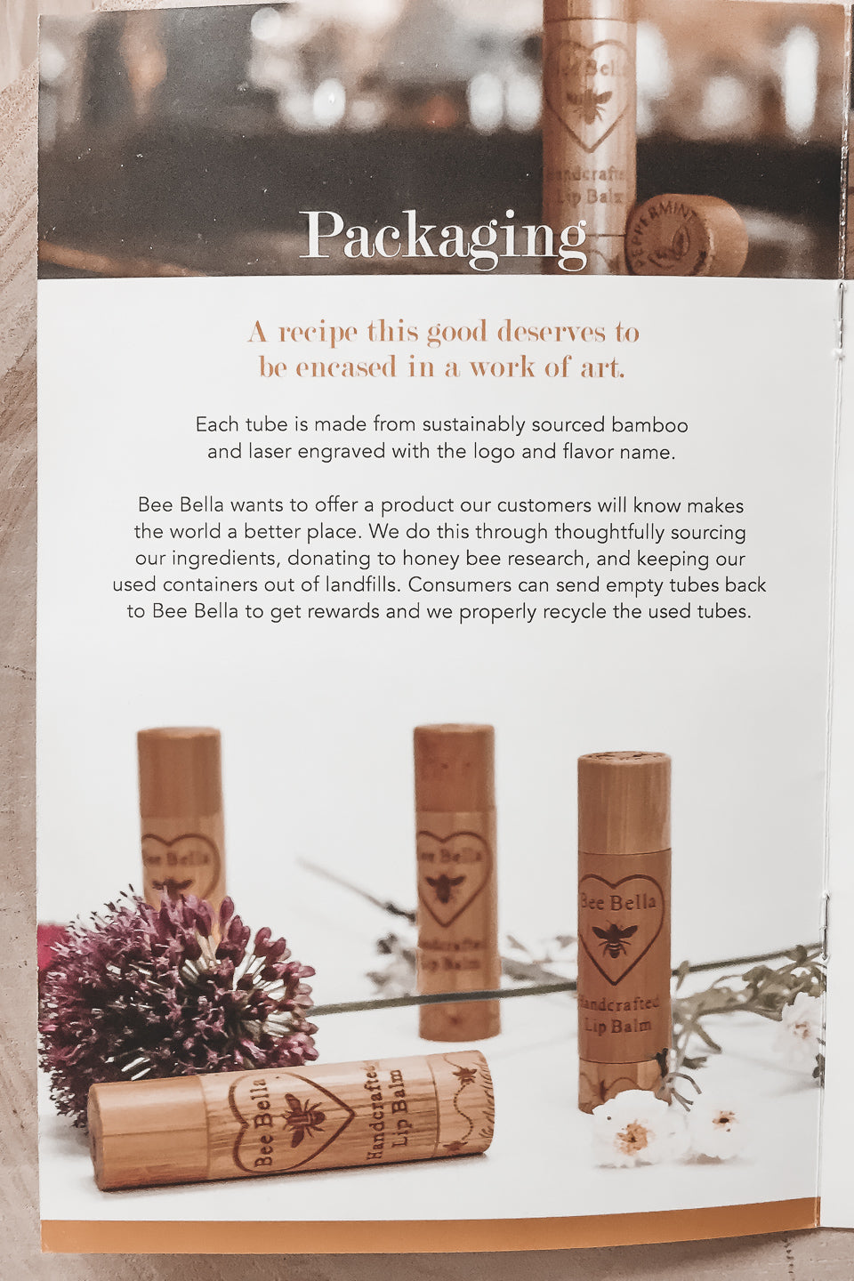 Bee Bella Organic Lip Balm Sustainable + Ethical Chapstick
