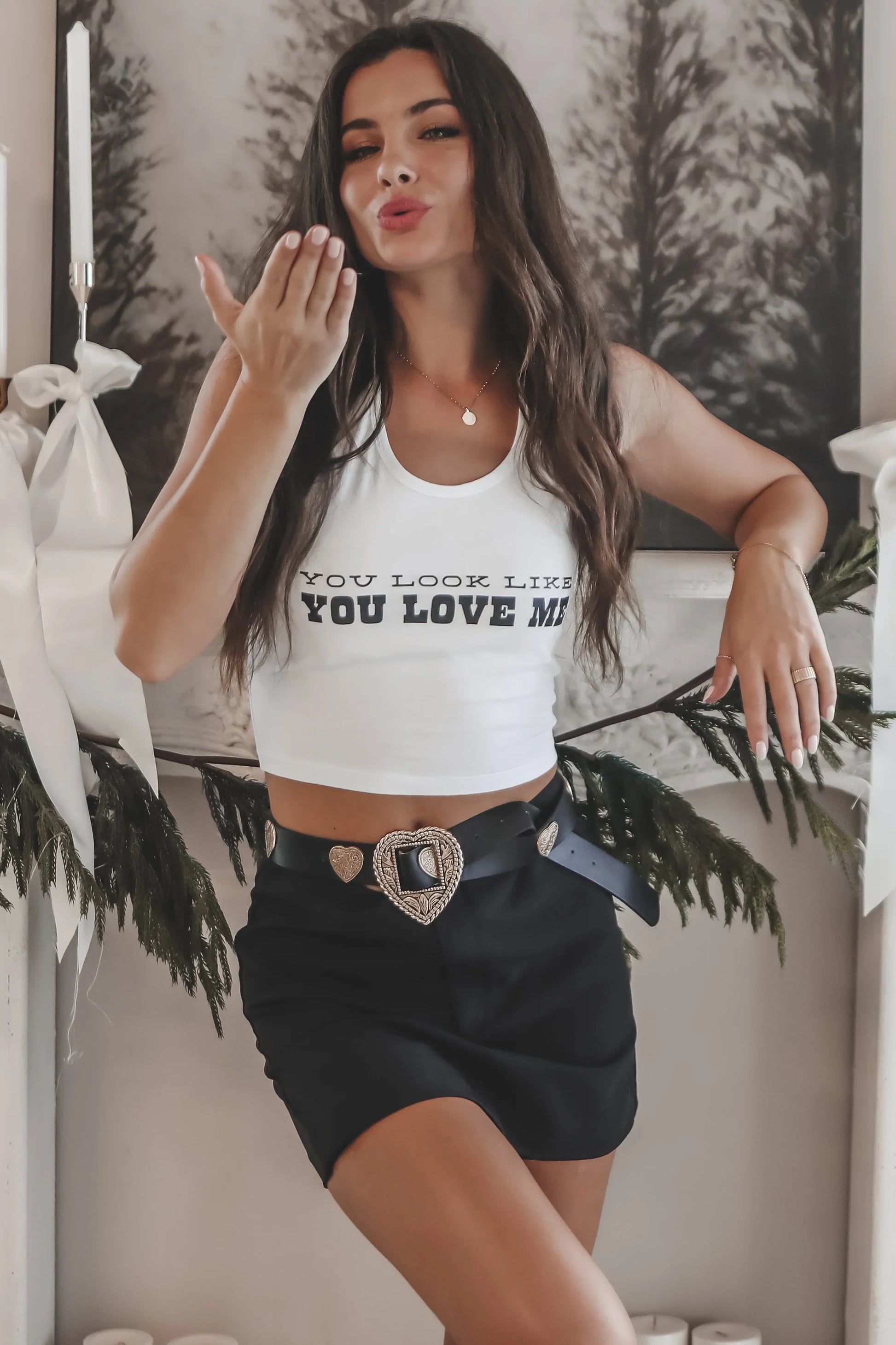 You Look Like You Love Me Graphic Tank